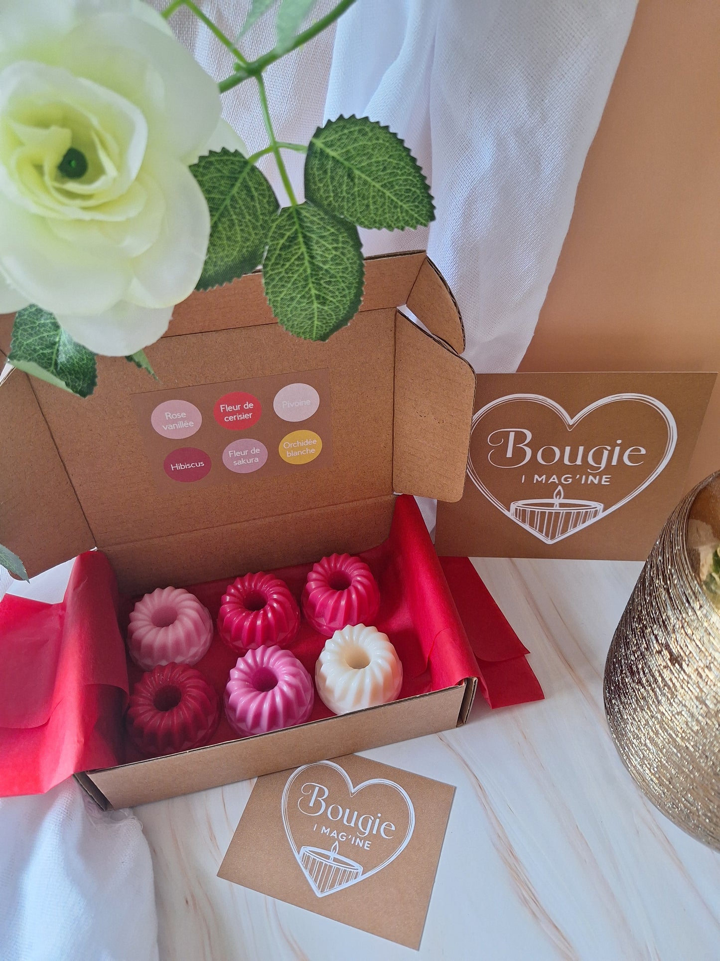 Coffret de 6 fondants cannelés parfumés