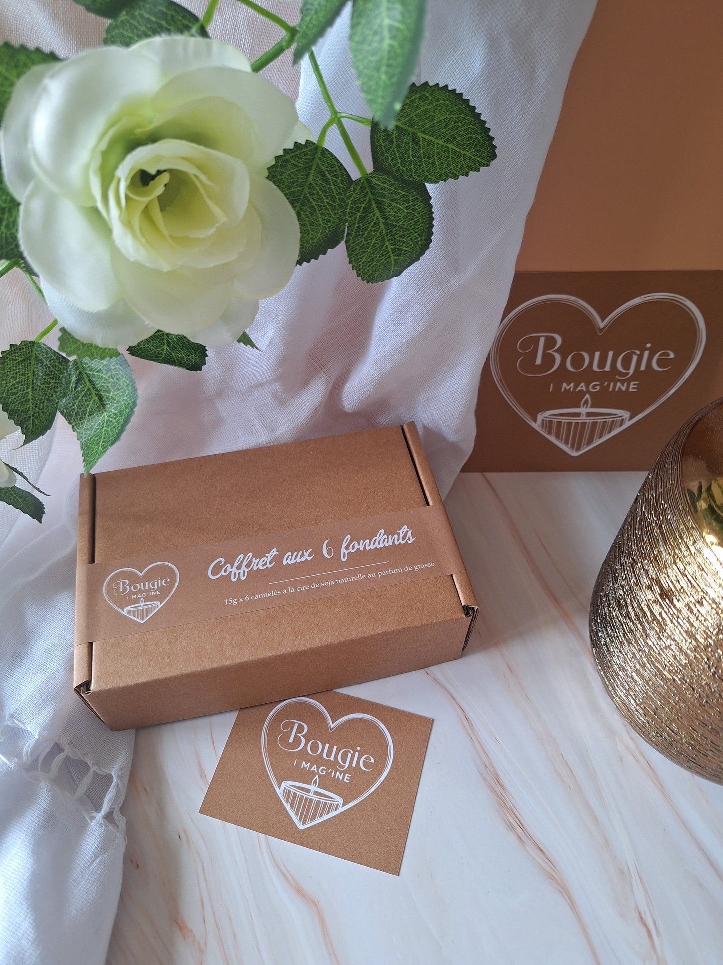 Coffret de 6 fondants cannelés parfumés