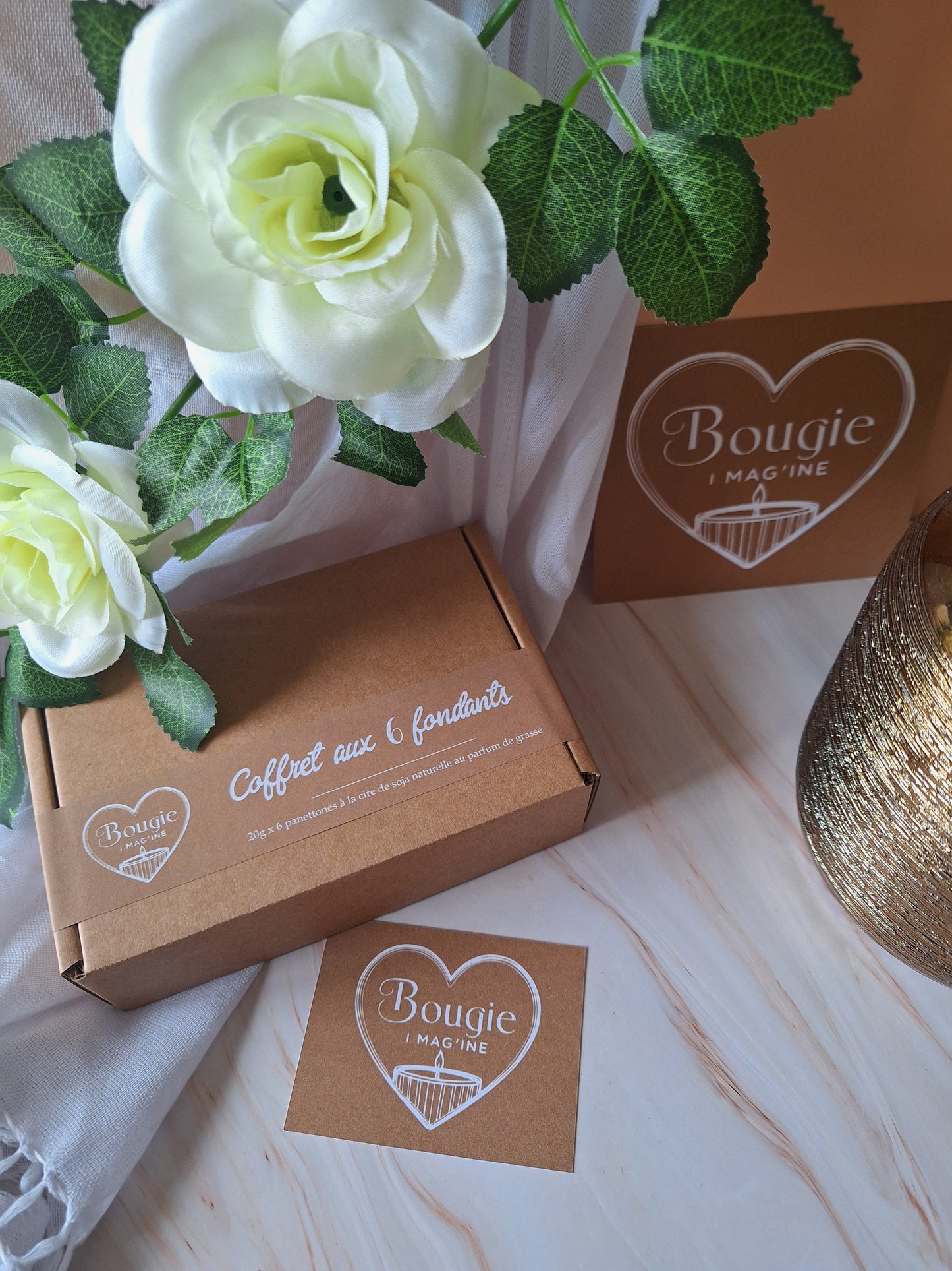 Coffret de 6 fondants panettones parfumés
