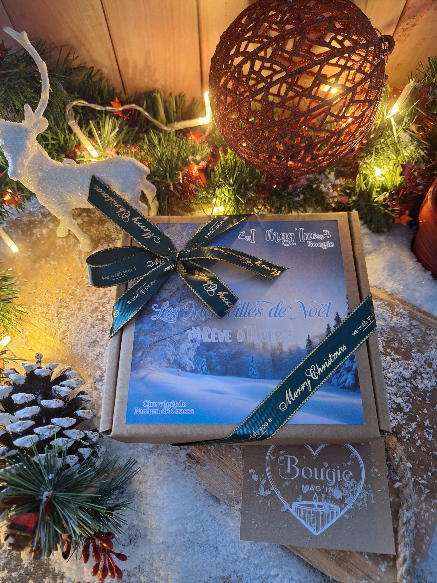 Les Merveilles de Noël – Coffret de 4 Bougies Parfumées