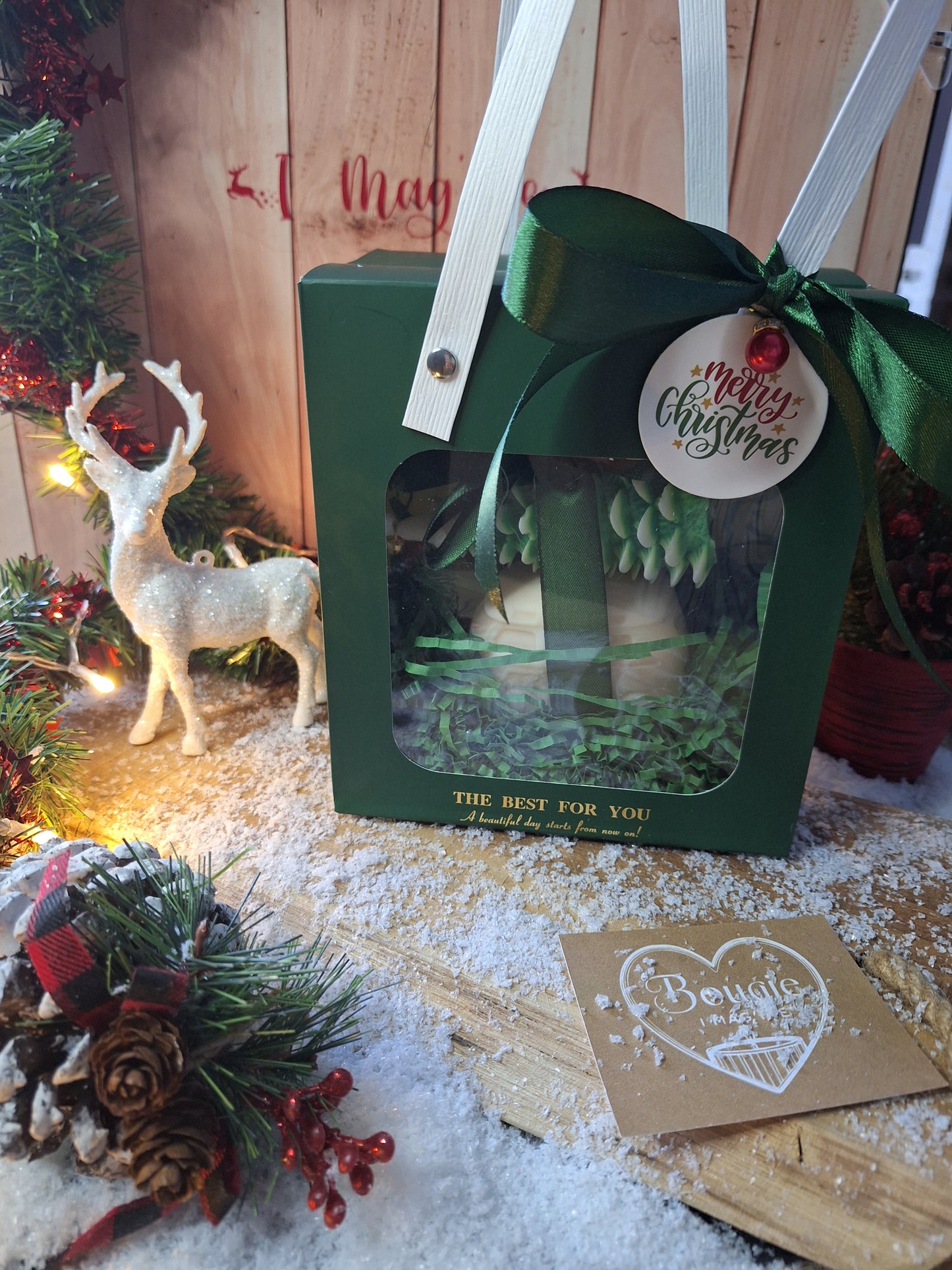 En Route vers Noël – Duo de Bougies Artisanales