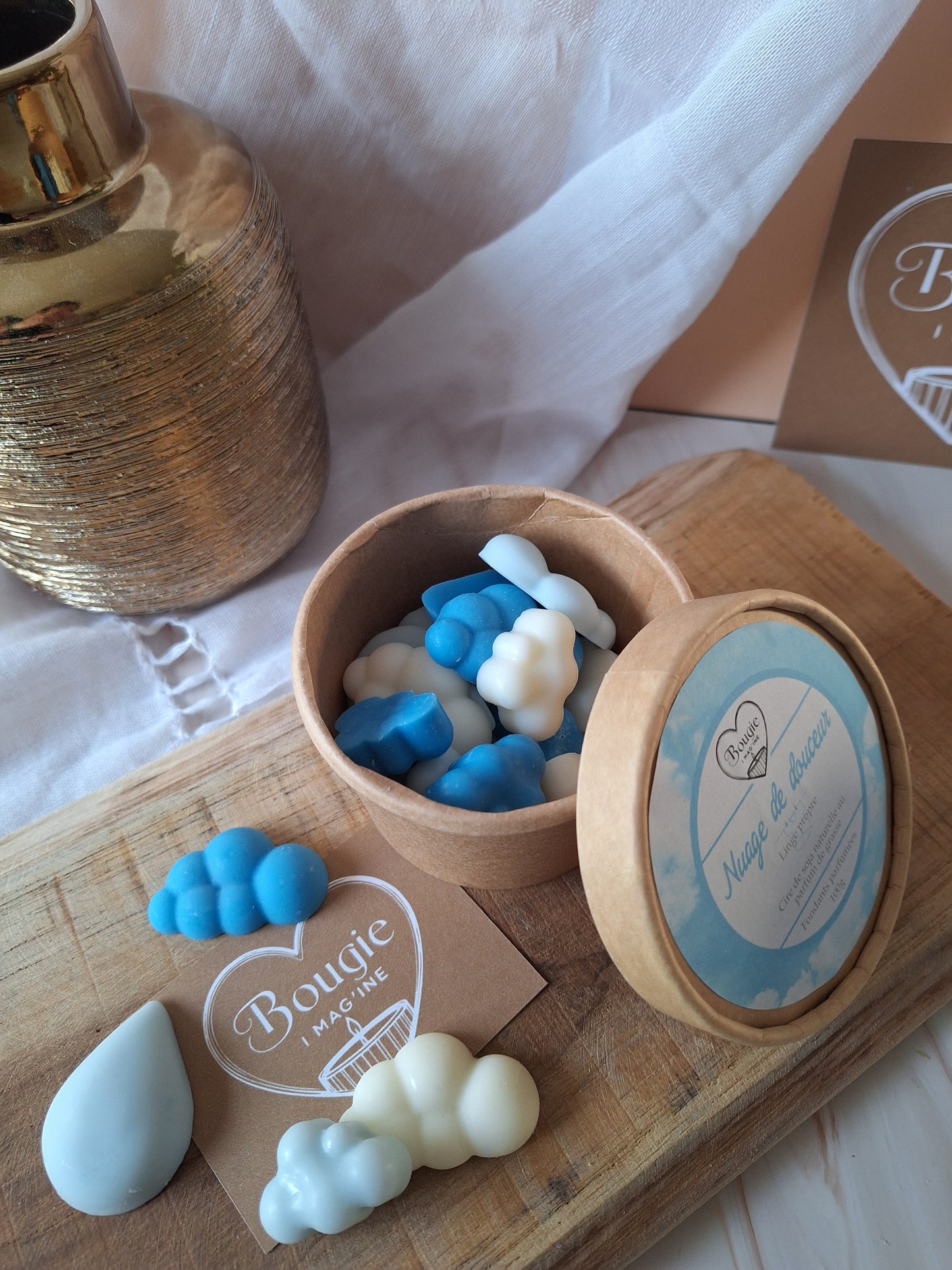 Boite de fondants "Nuage de douceur" linge propre