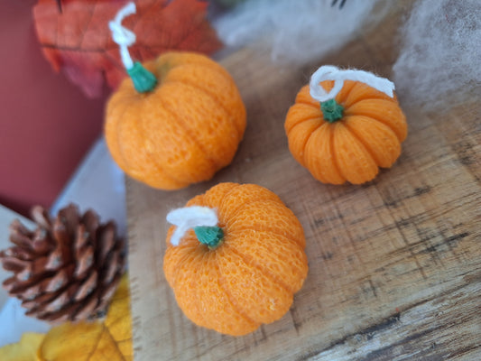 Les Trois Veilleuses - Coffret de 3 Bougies Citrouilles Parfumées