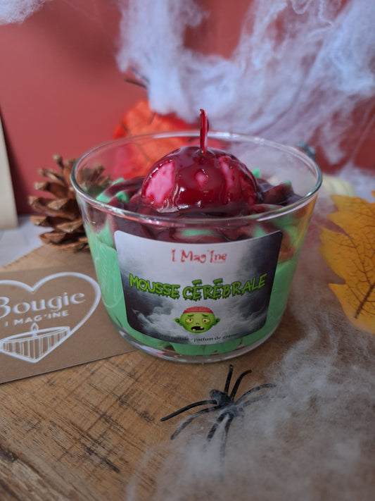 Mousse Cérébrale – Bougie chantilly gourmande et terrifiante