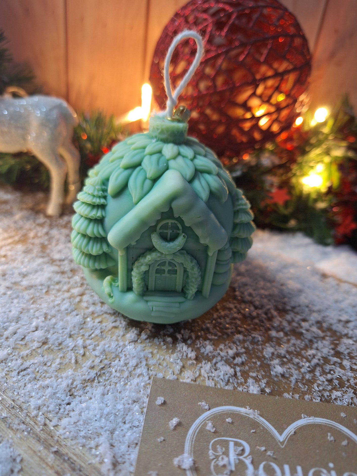 Duo Enchanté de Noël – Bougies Sapin & Boule Magique