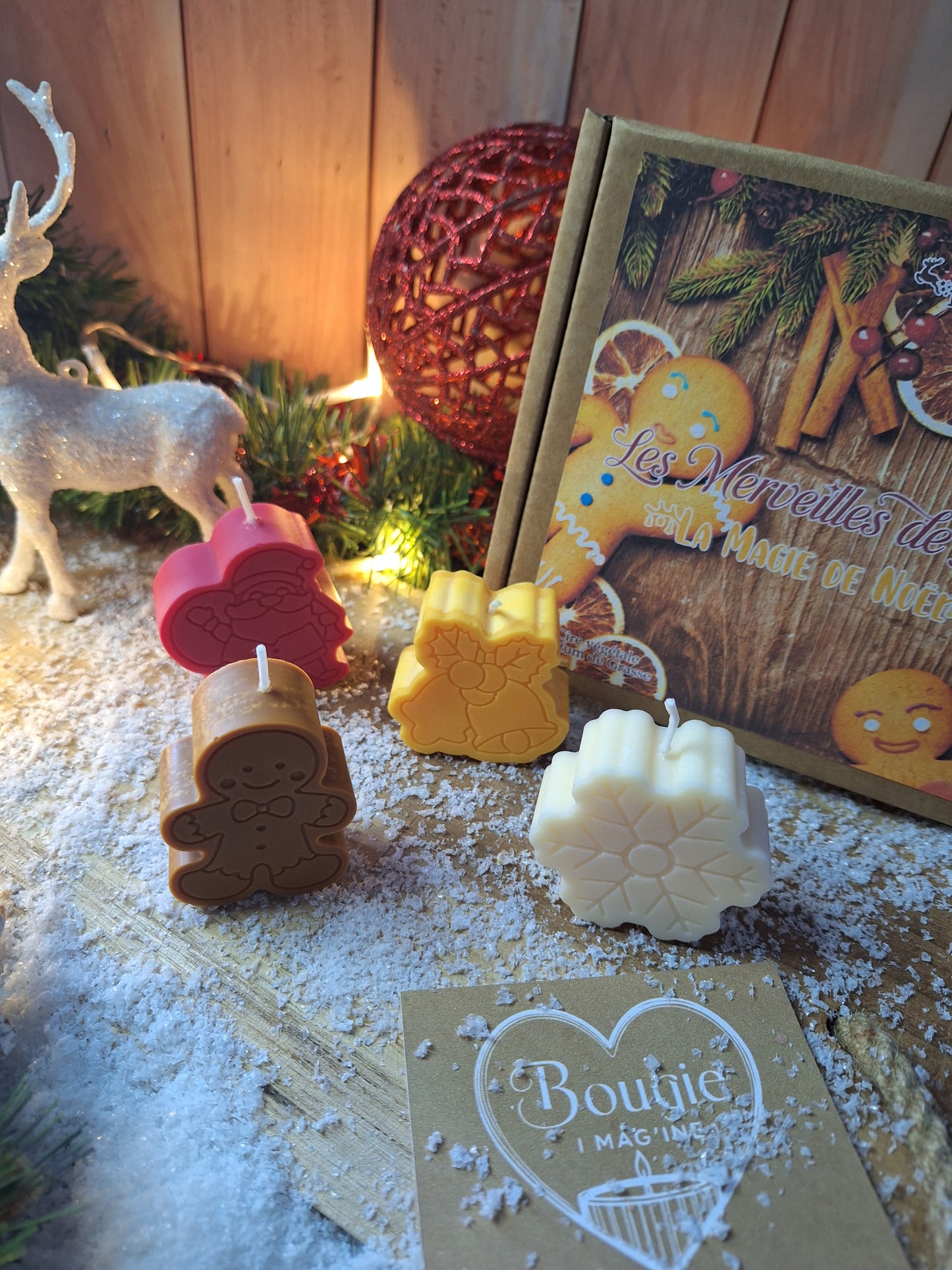 Les Merveilles de Noël – Coffret de 4 Bougies Parfumées