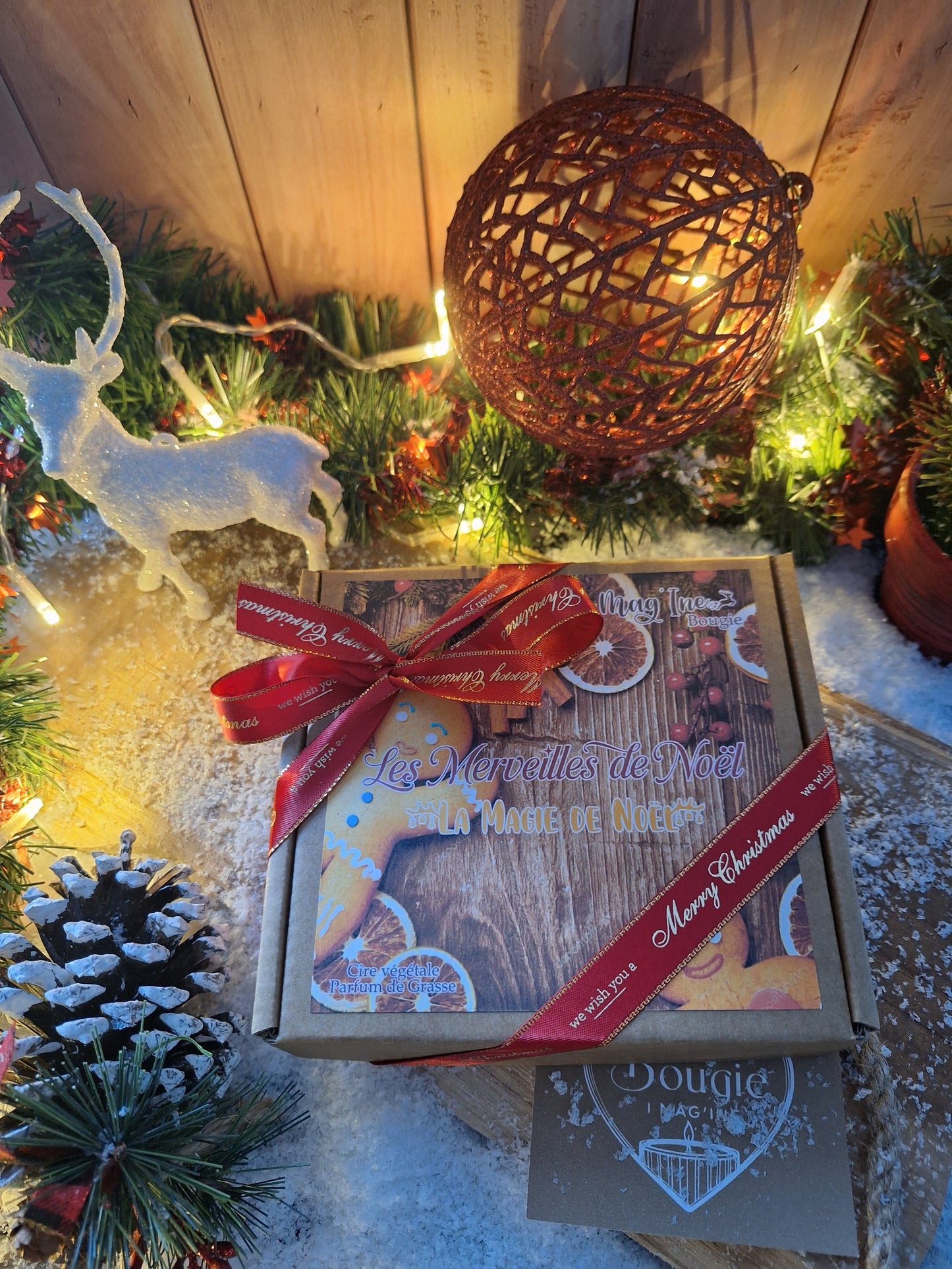 Les Merveilles de Noël – Coffret de 4 Bougies Parfumées