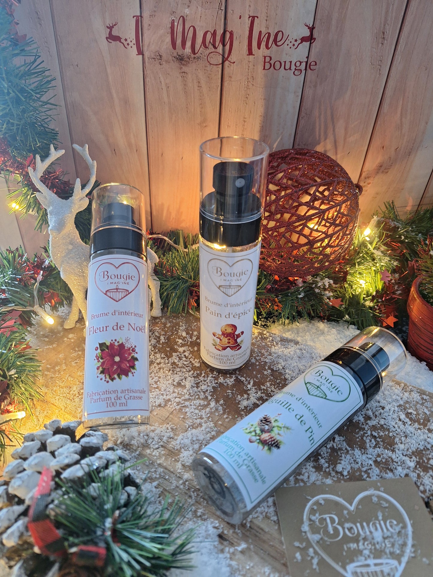 Brume d’intérieur “Magie de Noël” – Parfums féériques pour la maison (100 ml)