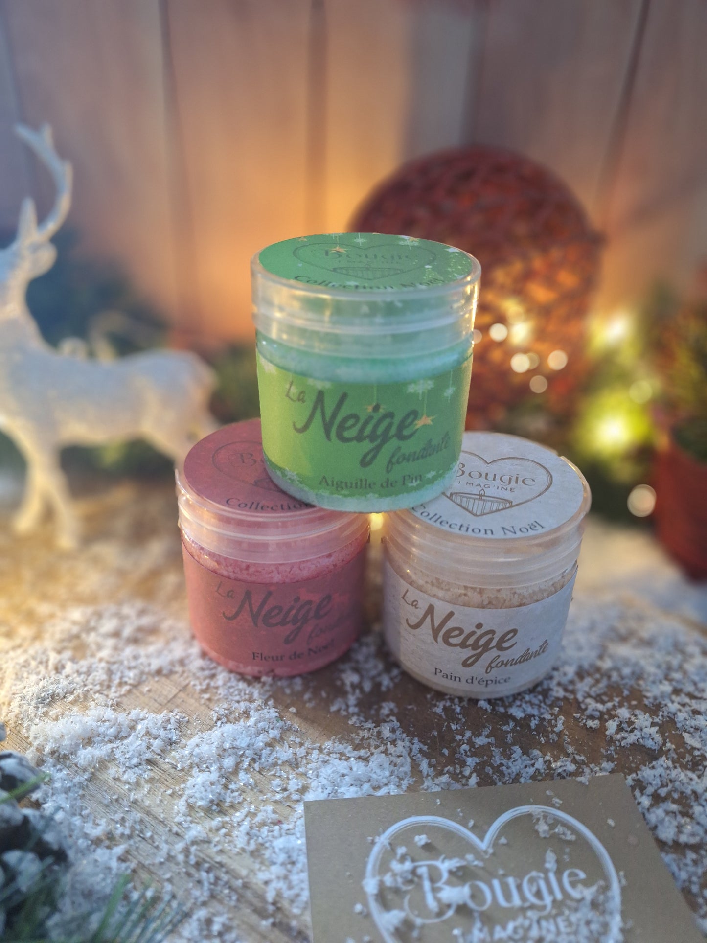 Neige Fondante – Poudre parfumée de Noël à faire fondre