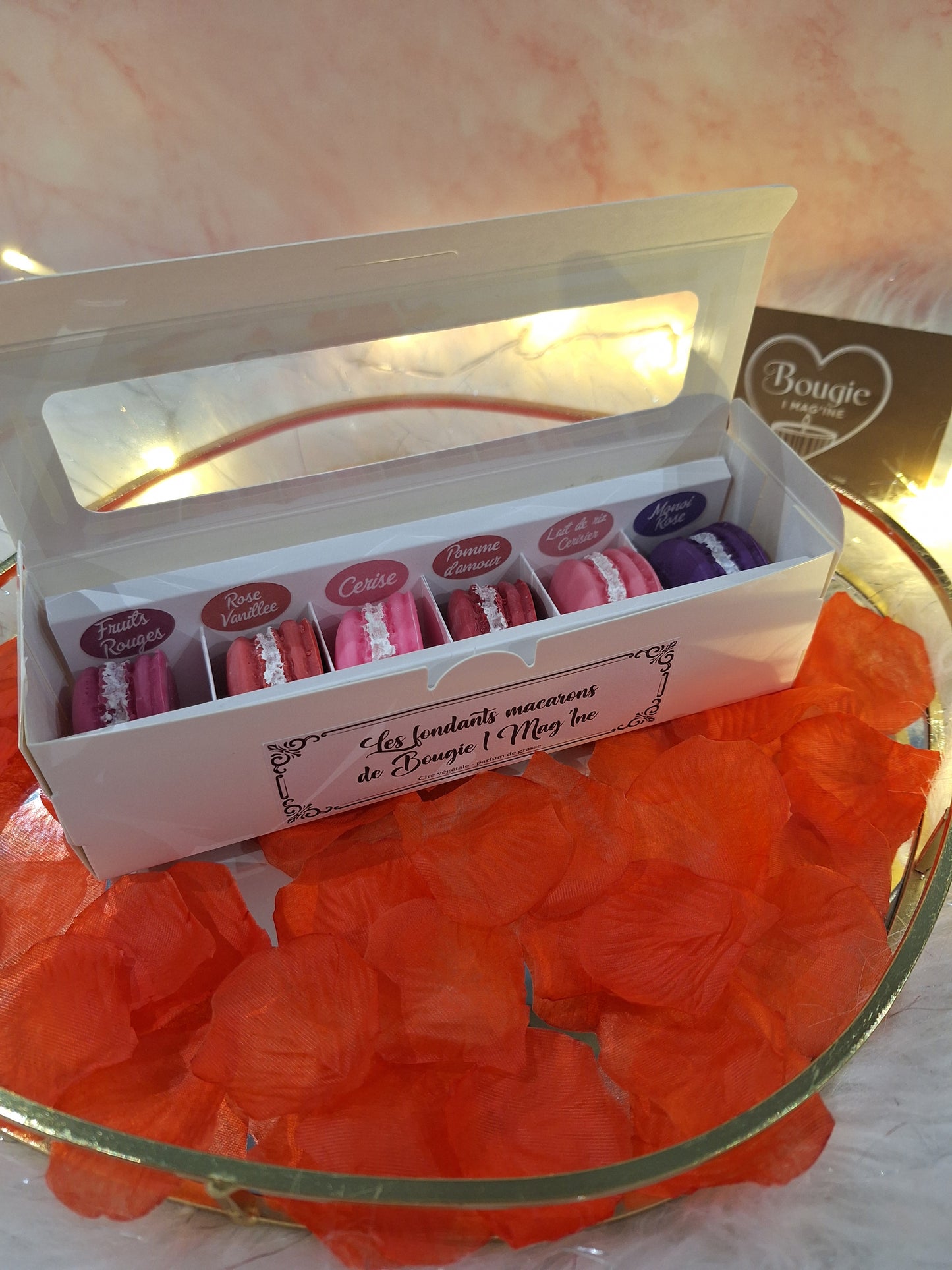 Coffret 6 Fondants Parfumés Macaron – Sélection Gourmande