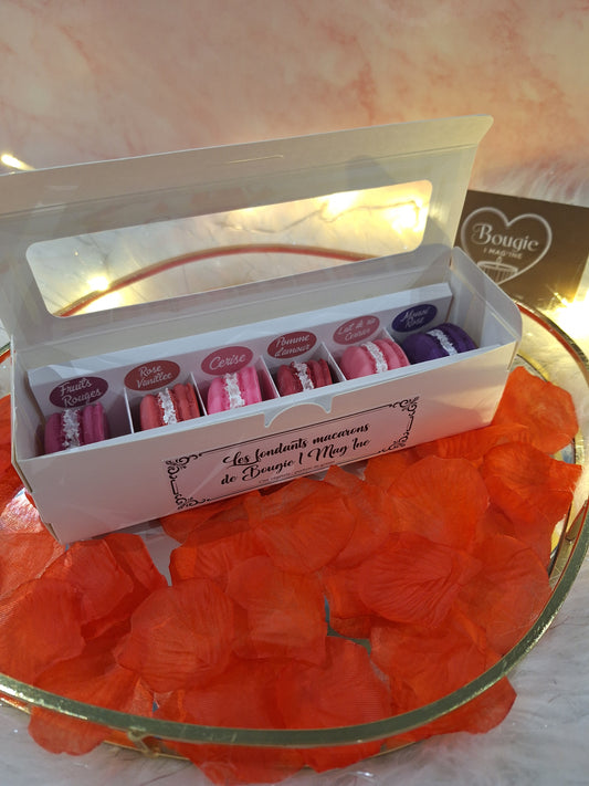 Coffret 6 Fondants Parfumés Macaron – Sélection Gourmande