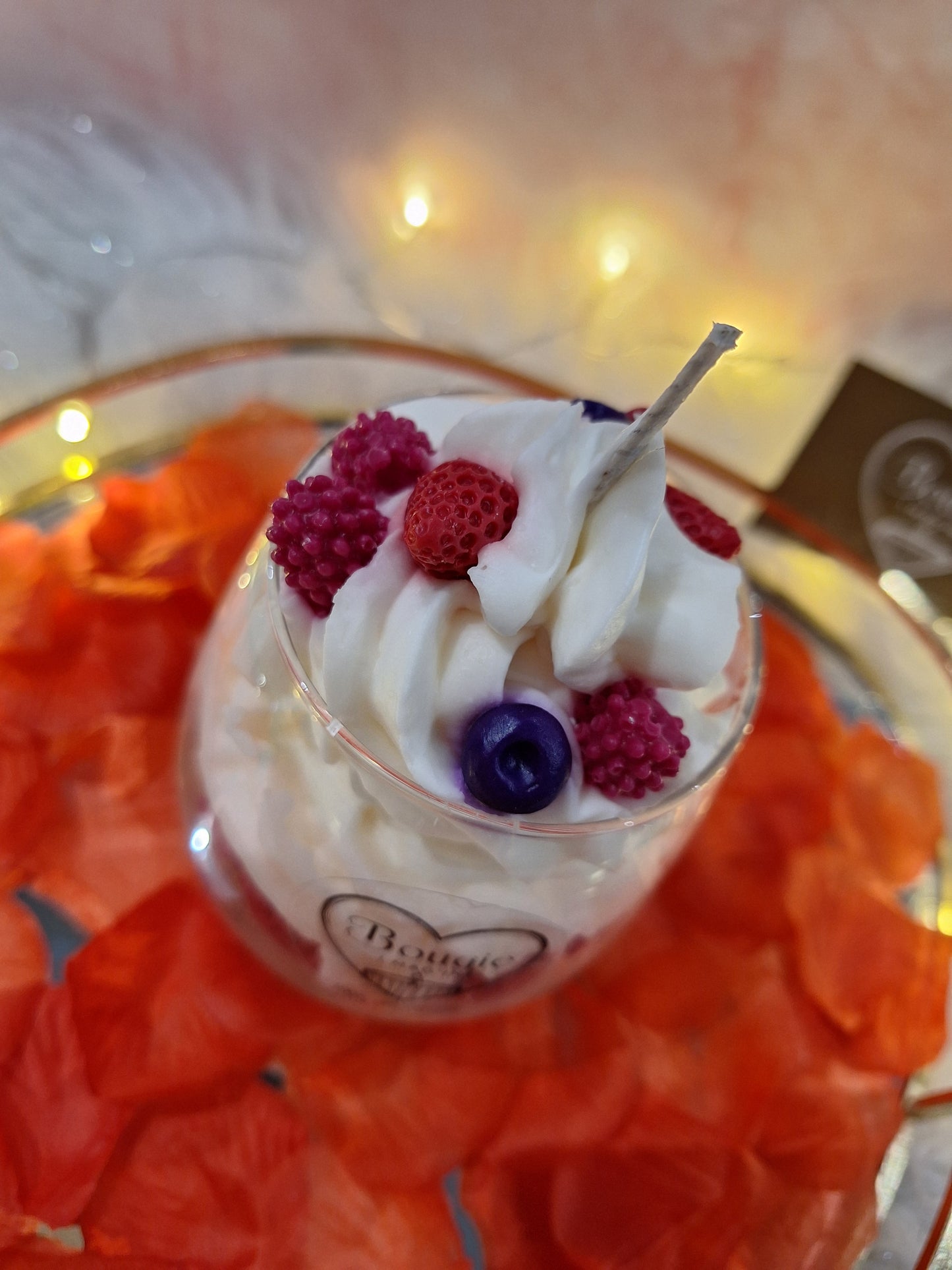 Bougie Chantilly Fruits Rouges – Effet Crumble Gourmand