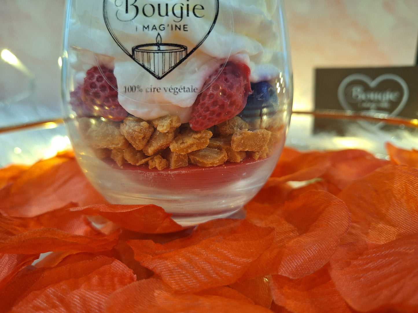 Bougie Chantilly Fruits Rouges – Effet Crumble Gourmand