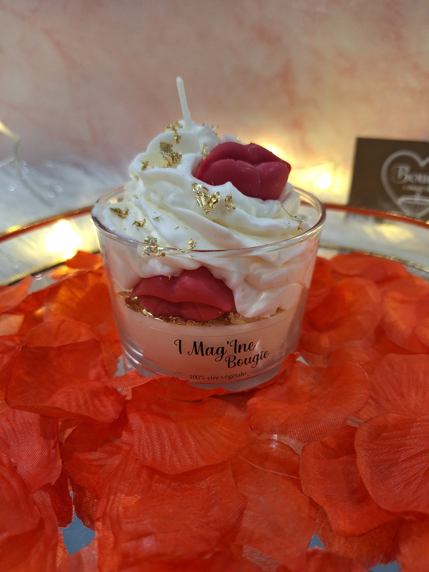 Bougie Chantilly Lèvre – Lèvre Fondue & Déco