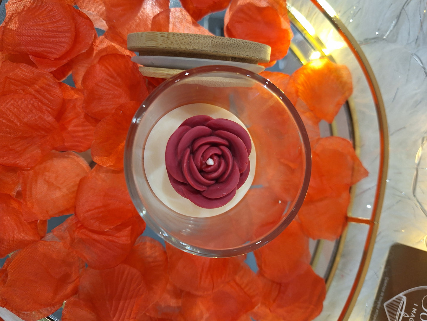 Bougie Rose Élégante